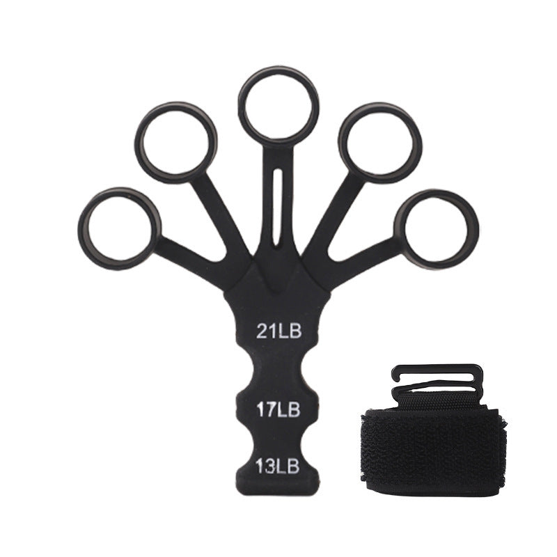 Adjustable finger grip trainer