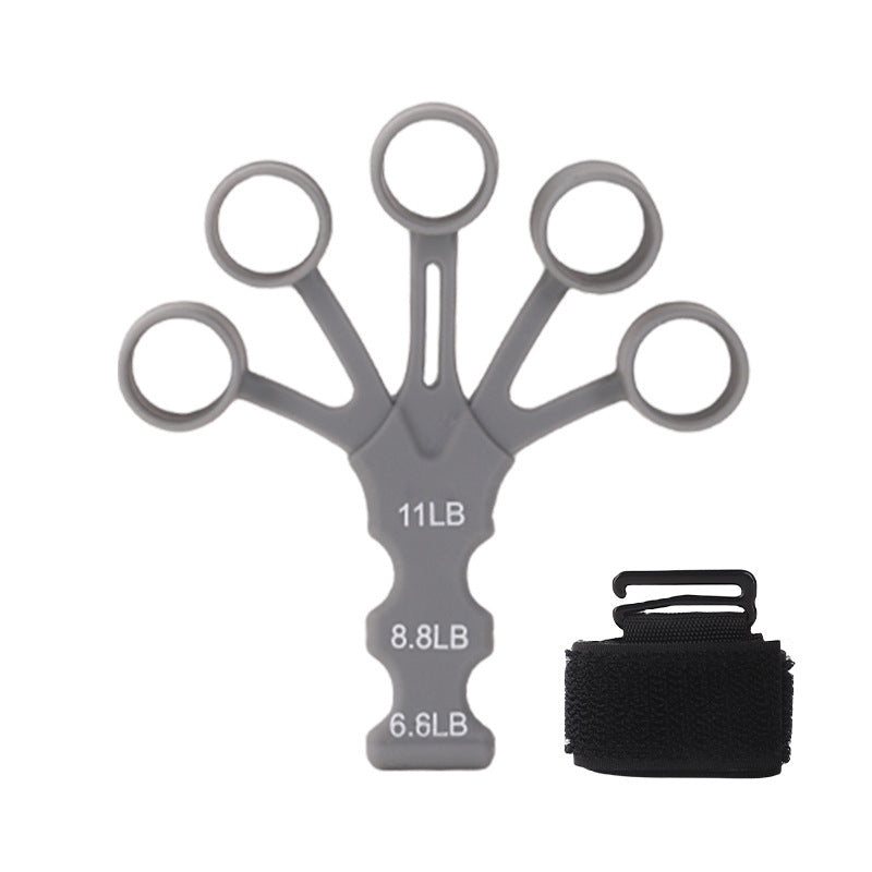 Adjustable finger grip trainer