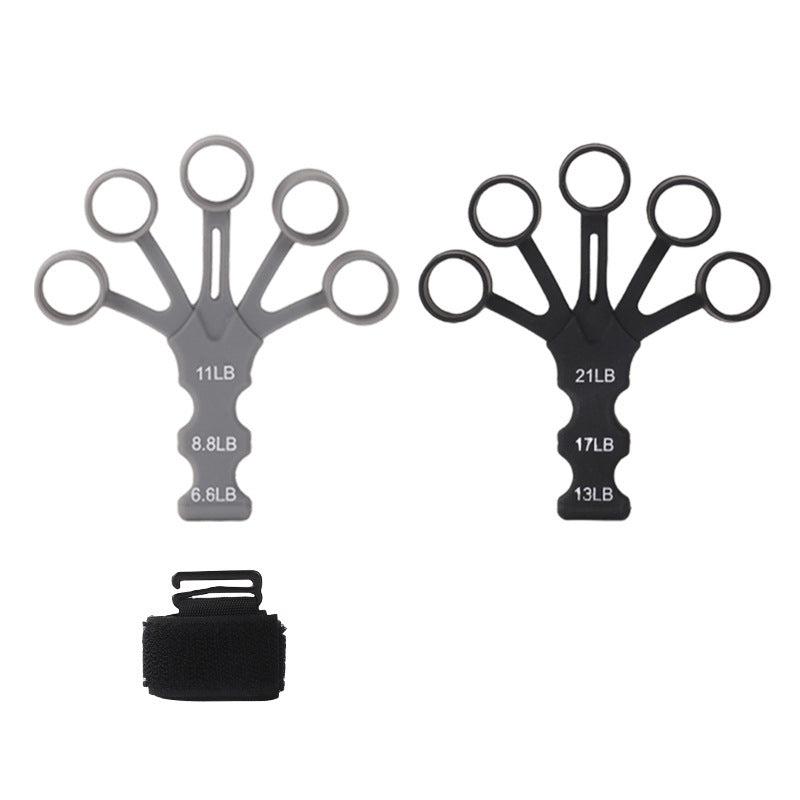 Adjustable finger grip trainer